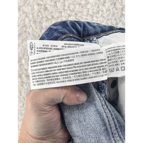 Abercrombie & Fitch Women's 28 6R The ‘90s Relaxed High Rise Jeans Curve Love - Picture 10 of 11